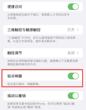 定兴苹果授权维修站分享iPhone轻点无法唤醒怎么办