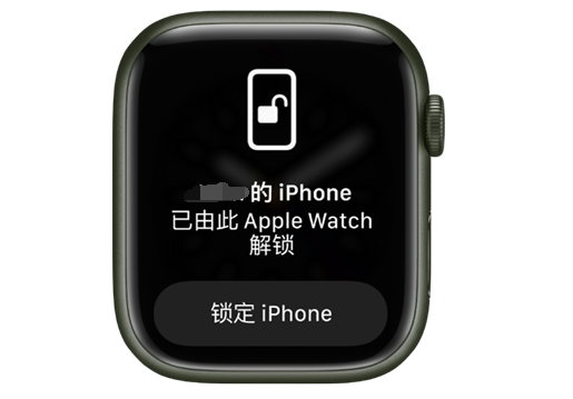 定兴苹果手机维修分享用 AppleWatch 解锁配备面容 ID 的 iPhone方法 