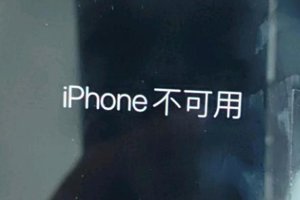 定兴苹果服务网点分享锁屏界面显示“iPhone 不可用”如何解决 