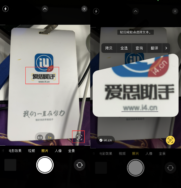 定兴苹果手机维修分享升级iOS 16后如何通过相机翻译文本 