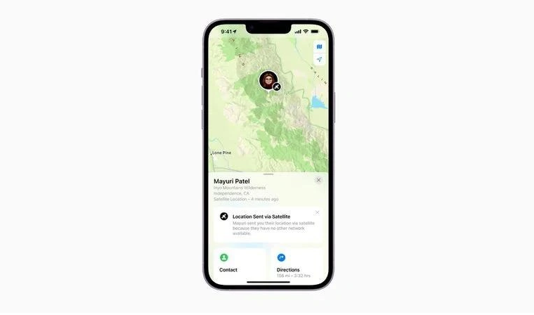 定兴苹果14维修分享iPhone14系列中 FindMy功能通过卫星分享位置方法教程 