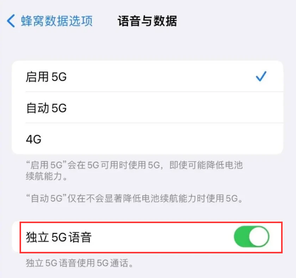 定兴苹果14维修分享iPhone 14 Pro如何开启VoNR 