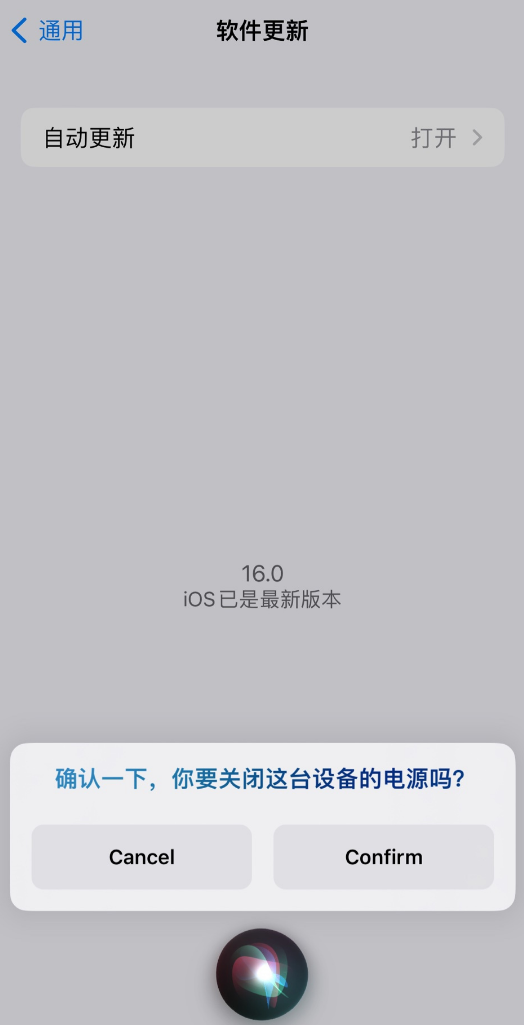 定兴苹果手机维修分享iOS 16 新功能：呼叫 Siri 即可让 iPhone 关机 