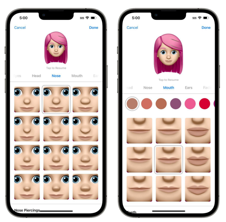 定兴苹果手机维修分享​iOS 16中的拟我表情有了哪些变化和升级 