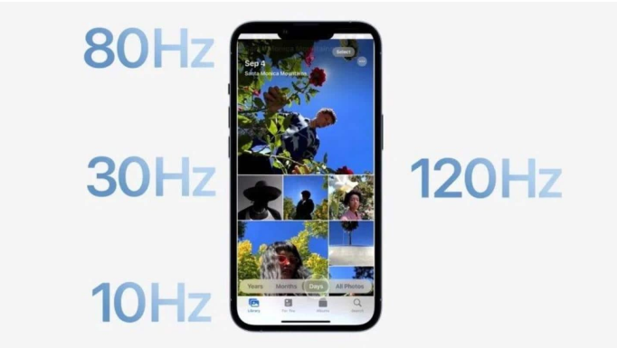 定兴苹果14维修分享iPhone 14有高刷吗 