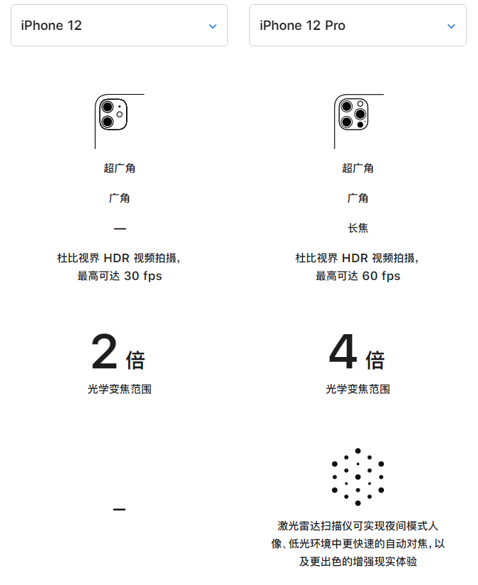 定兴苹果手机维修分享苹果 iPhone 12 与 iPhone 12 Pro 选哪款 